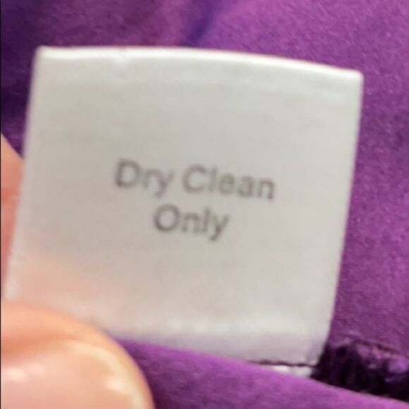 Parker Mesh Stripe Fit and Flare Purple Dress - Picture 7 of 8